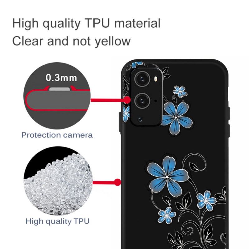 Cover OnePlus 9 Pro Blå Blomster