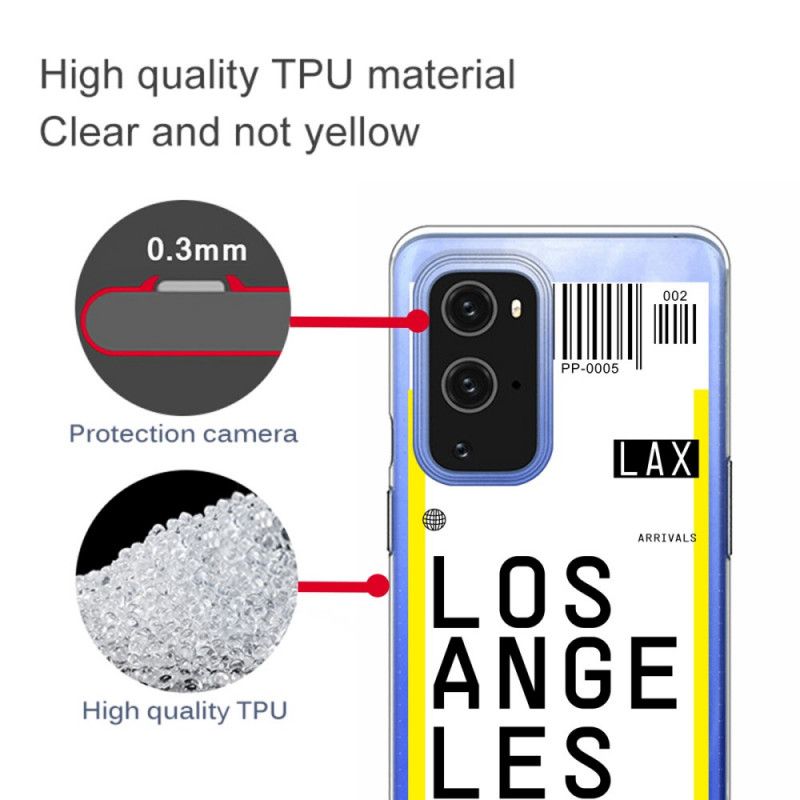 Cover OnePlus 9 Pro Boardingkort Til Los Angeles Original