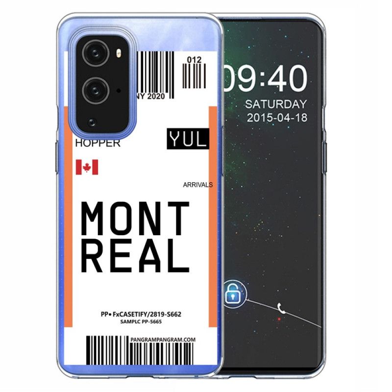 Cover OnePlus 9 Pro Boardingkort Til Montreal Original