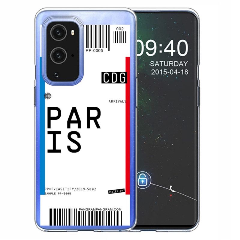 Cover OnePlus 9 Pro Boardingkort Til Paris