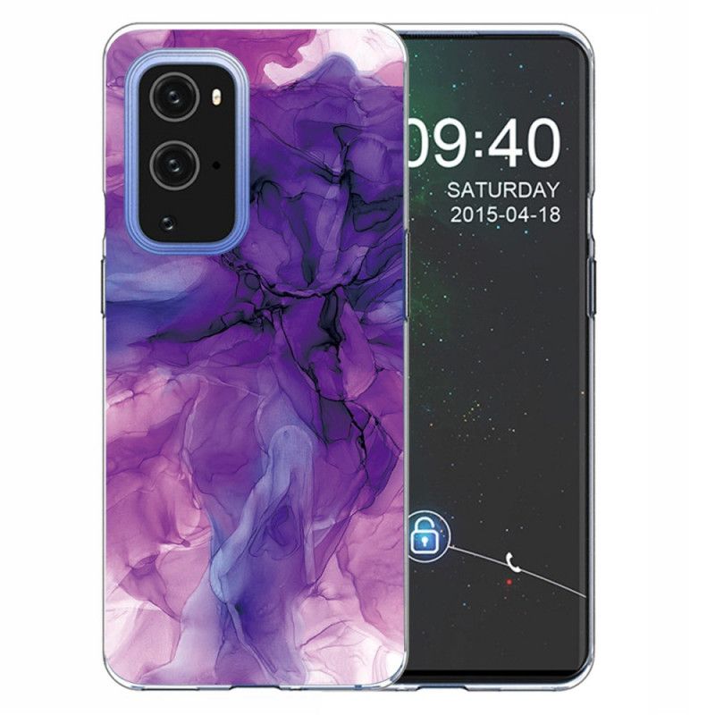 Cover OnePlus 9 Pro Grå Farvet Marmor Beskyttelse