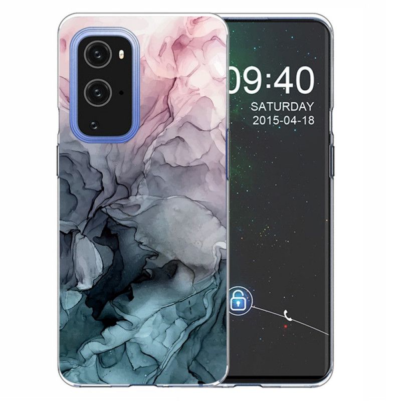 Cover OnePlus 9 Pro Grå Farvet Marmor Beskyttelse