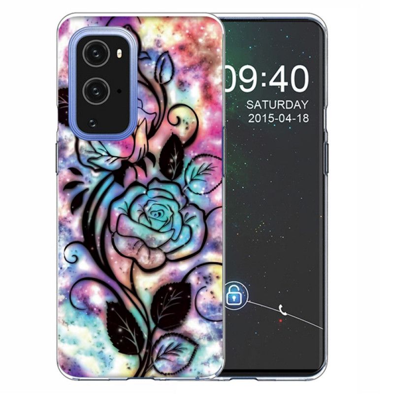 Cover OnePlus 9 Pro Grafisk Blomst