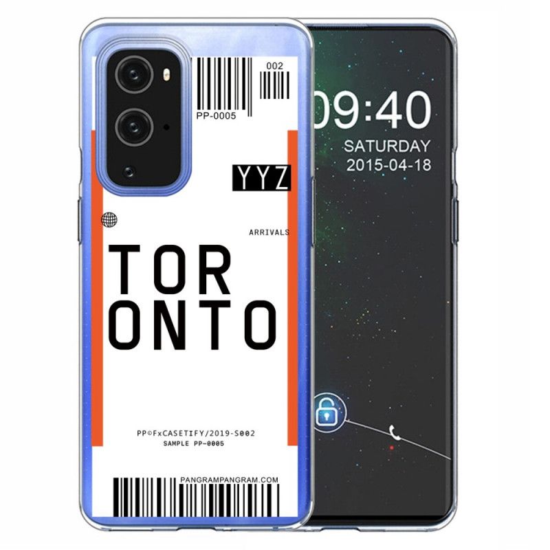 Cover OnePlus 9 Pro Mobilcover Boardingkort Til Toronto