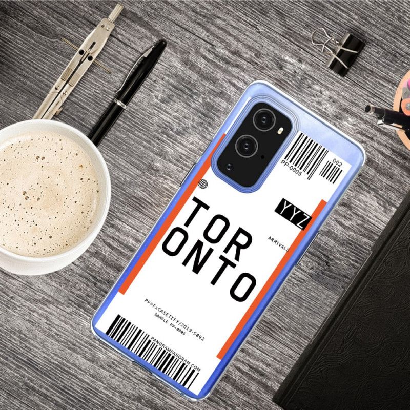 Cover OnePlus 9 Pro Mobilcover Boardingkort Til Toronto