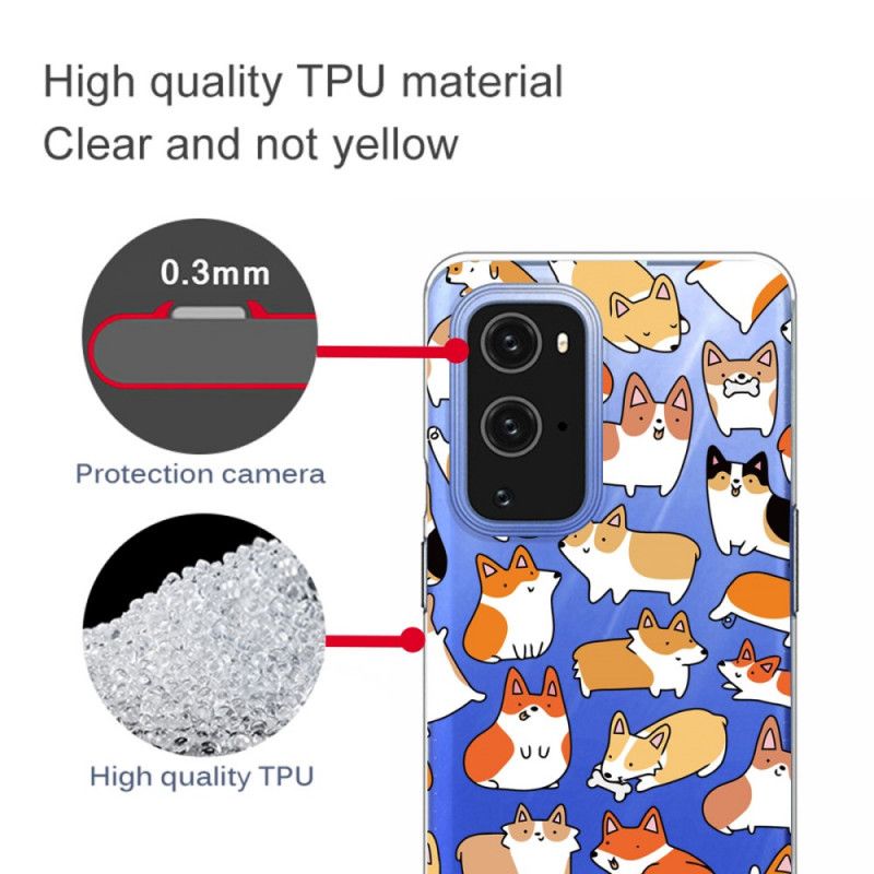 Cover OnePlus 9 Pro Mobilcover Flere Hunde