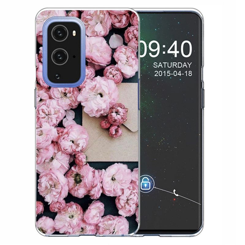 Cover OnePlus 9 Pro Rød Intense Blomster Original