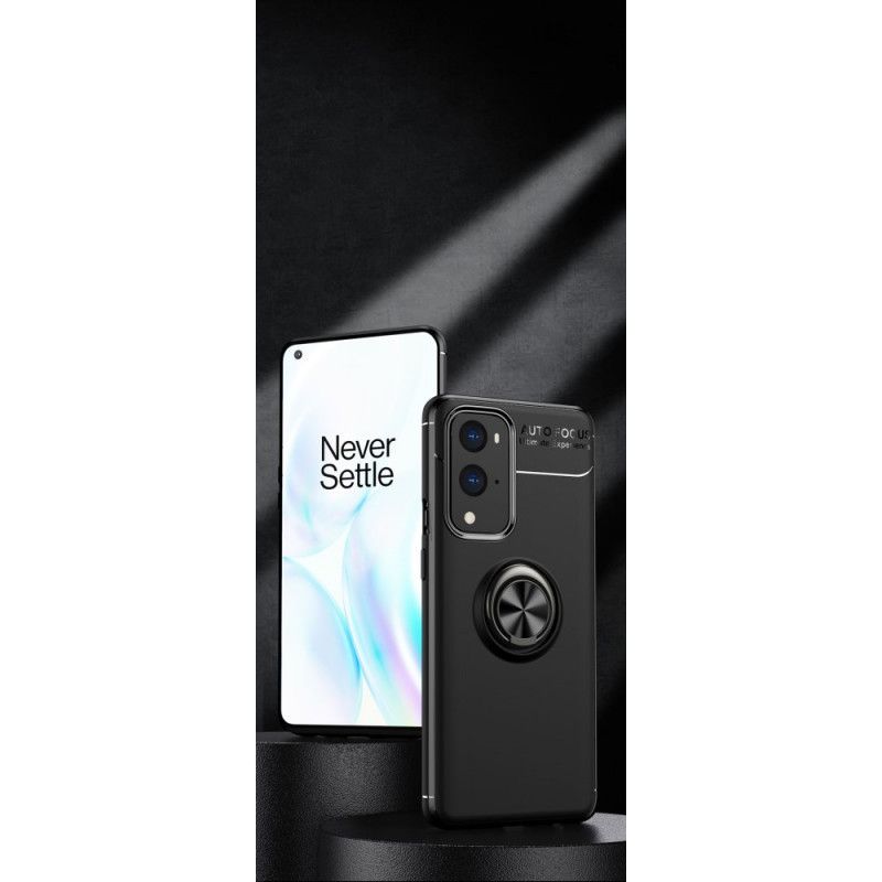 Cover OnePlus 9 Pro Sort Mobilcover Roterende Ring