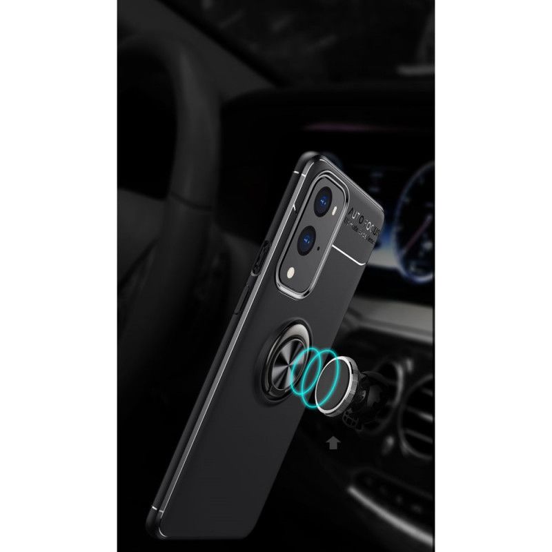 Cover OnePlus 9 Pro Sort Mobilcover Roterende Ring