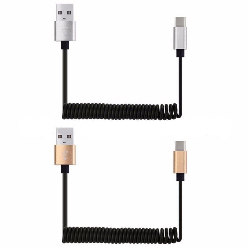 Usb Til Usb C Fjederopladekabel