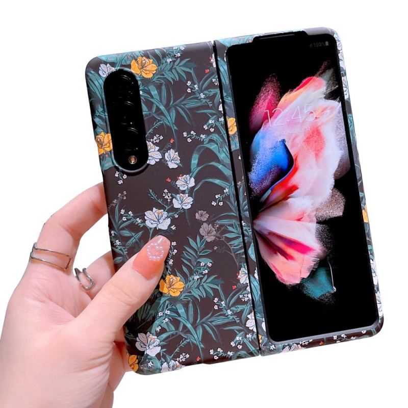 Cover Samsung Galaxy Z Fold 4 Blomster Tapet