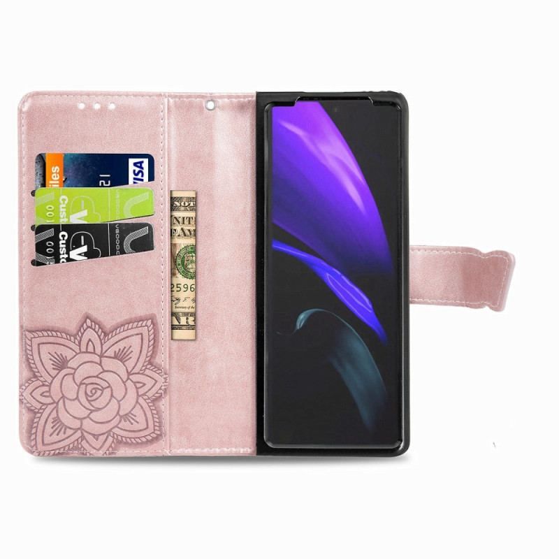 Flip Cover Samsung Galaxy Z Fold 4 Kæmpe Sommerfugl