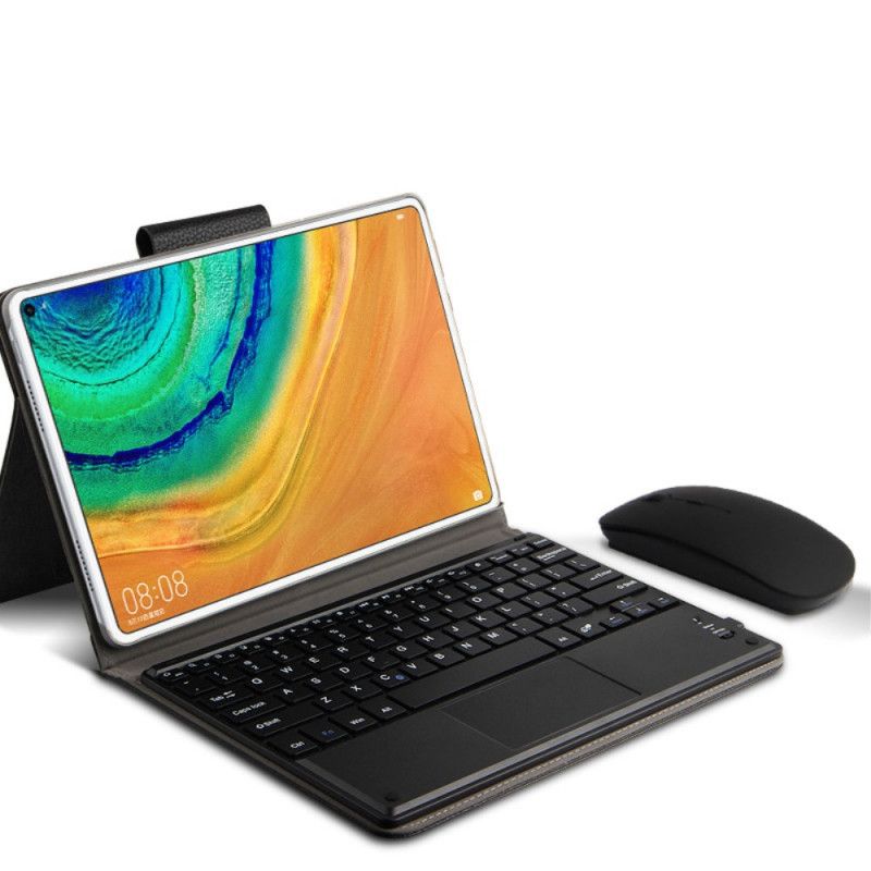 Etui Huawei MatePad Pro Sort Ajiuyu Bluetooth Taske Og Tastatur