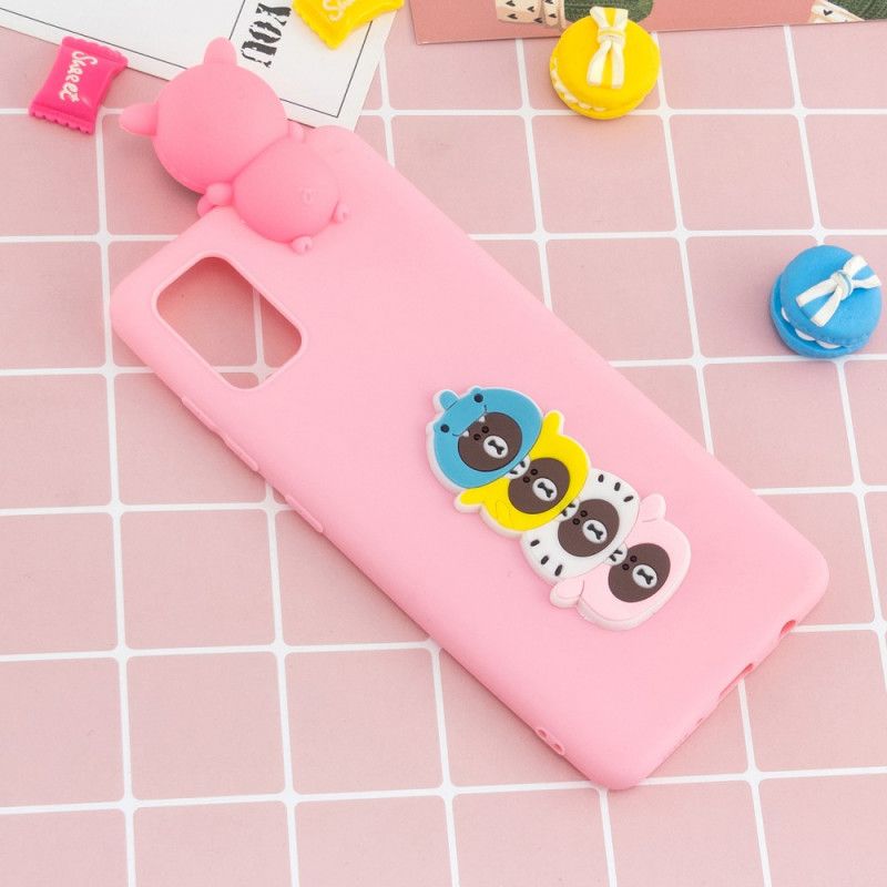 Cover for Samsung Galaxy A41 3D Underlige Bjørne