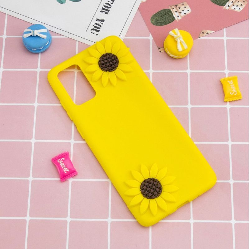 Cover Samsung Galaxy A41 3D Solsikker