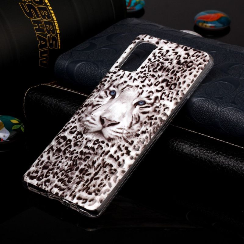 Cover Samsung Galaxy A41 Fluorescerende Leopard