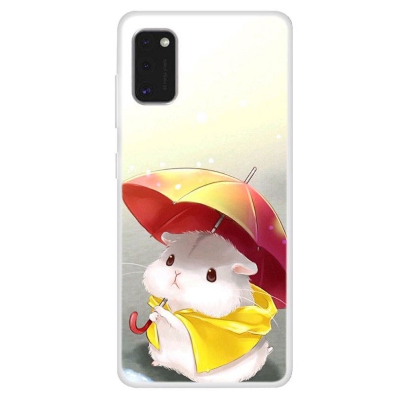 Cover Samsung Galaxy A41 Hamster I Regnen