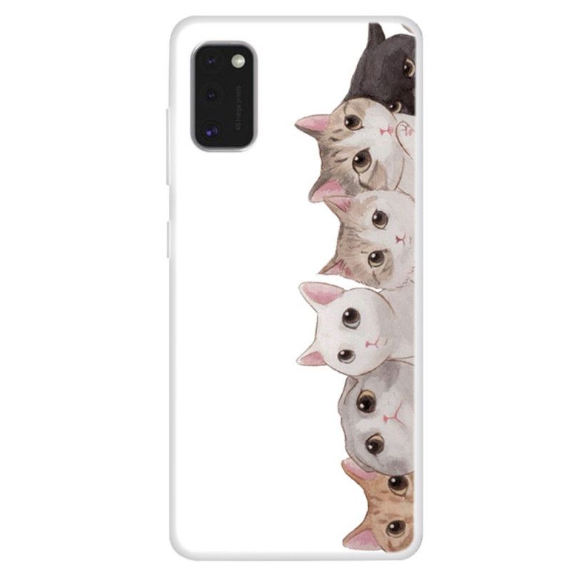 Cover Samsung Galaxy A41 Lyttende Katte