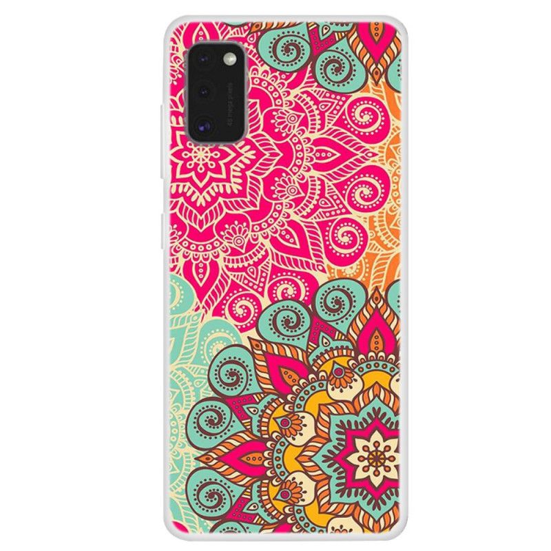 Cover Samsung Galaxy A41 Magenta Mobilcover Mandala-Trend