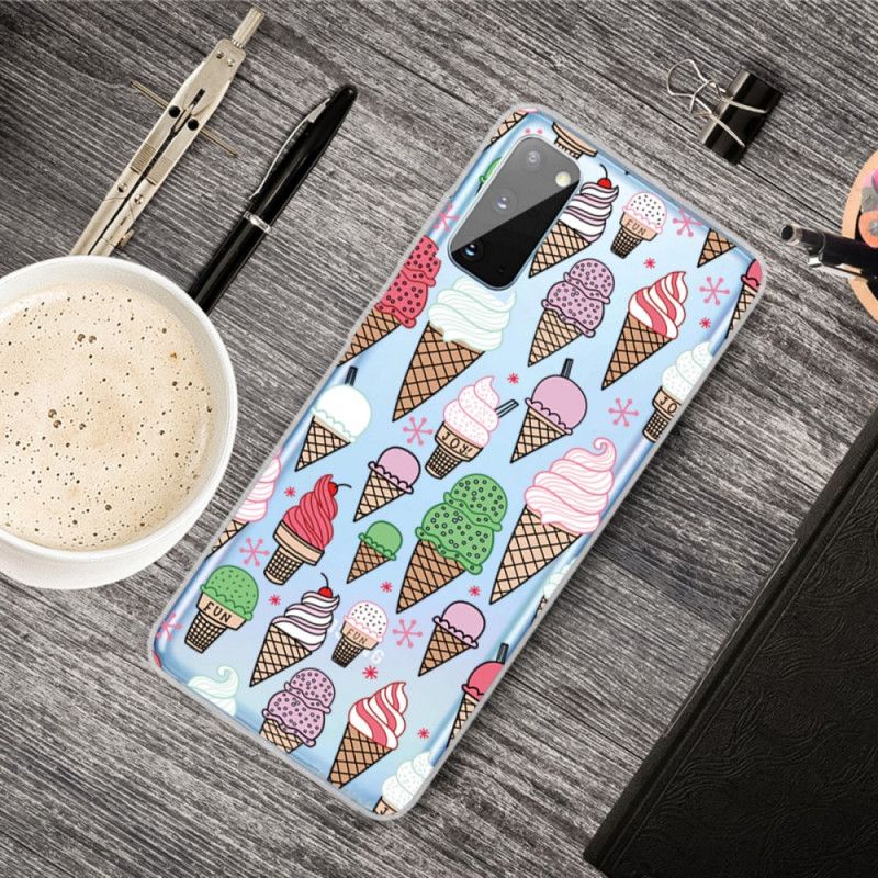 Cover Samsung Galaxy A41 Mobilcover Flødeis