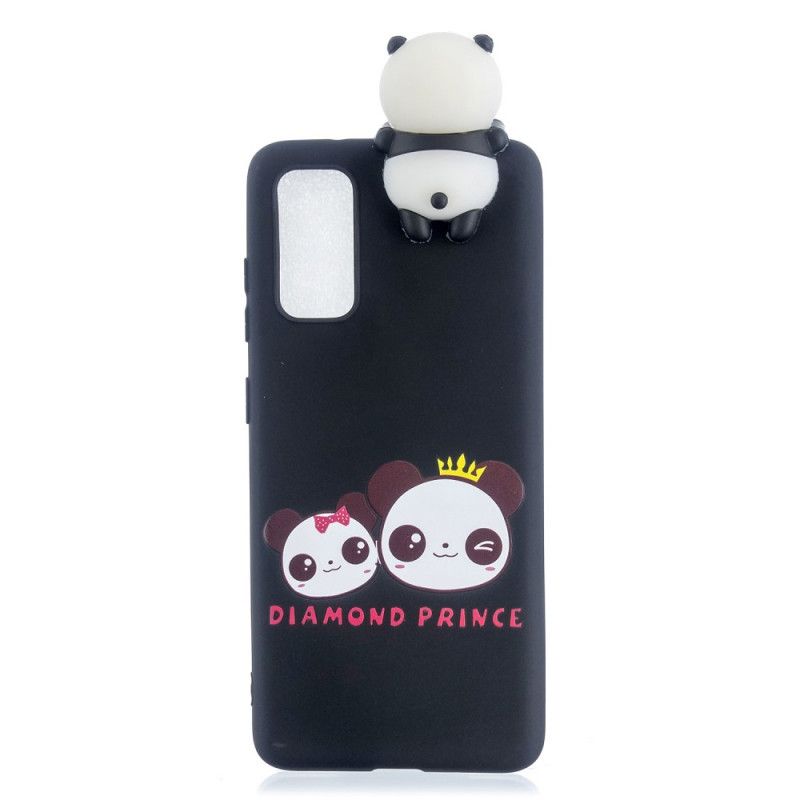 Cover Samsung Galaxy A41 Mørkeblå 3D Super Panda