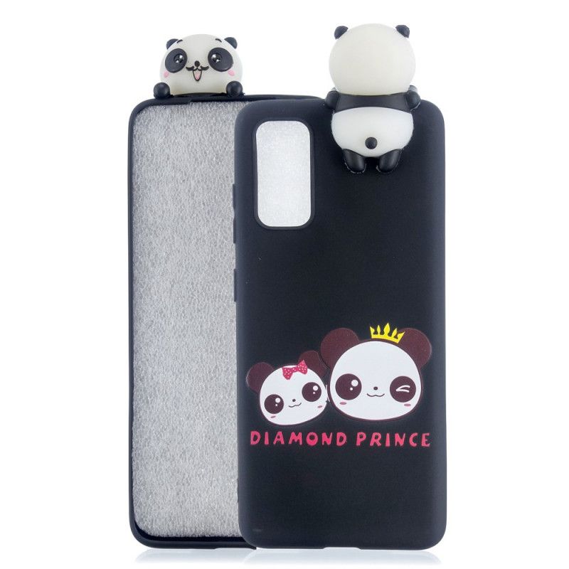 Cover Samsung Galaxy A41 Mørkeblå 3D Super Panda