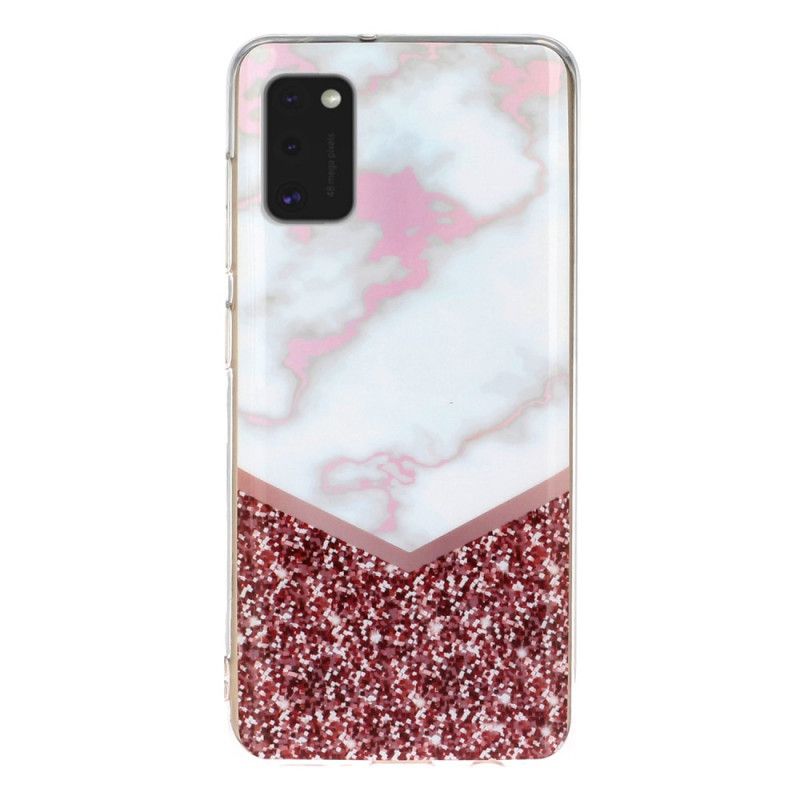 Cover Samsung Galaxy A41 Rose Deklination Marmor Geometri