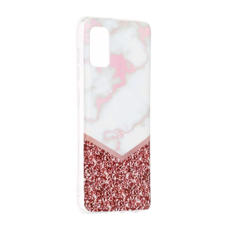 Cover Samsung Galaxy A41 Rose Deklination Marmor Geometri