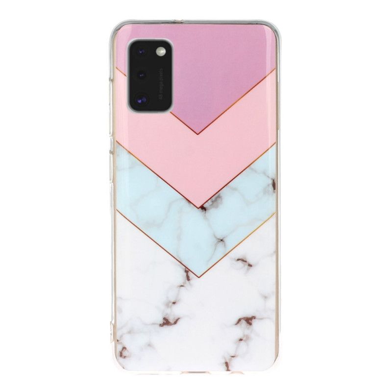 Cover Samsung Galaxy A41 Rose Deklination Marmor Geometri