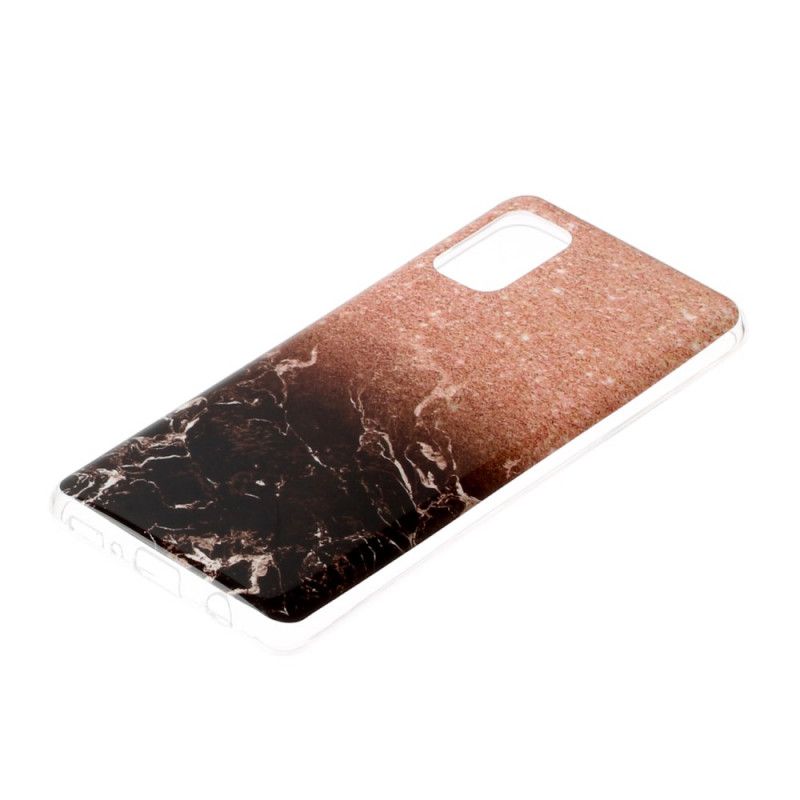 Cover Samsung Galaxy A41 Sort Forenklet Marmor Original