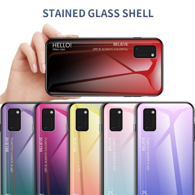 Cover Samsung Galaxy A41 Sort Hej Hærdet Glas