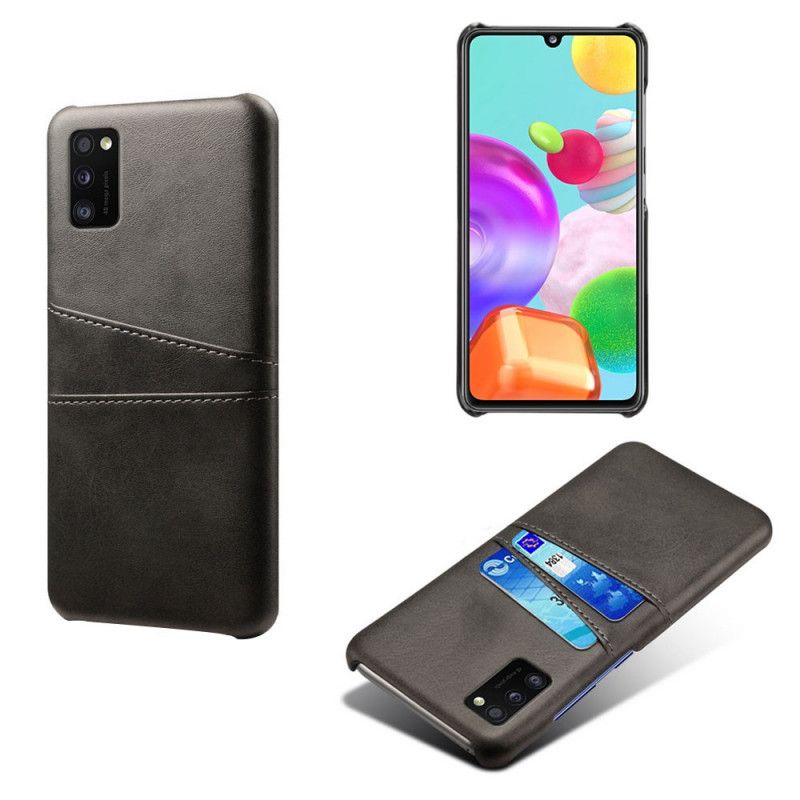 Cover Samsung Galaxy A41 Sort Kortholder