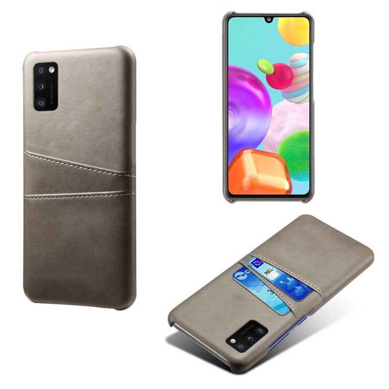 Cover Samsung Galaxy A41 Sort Kortholder