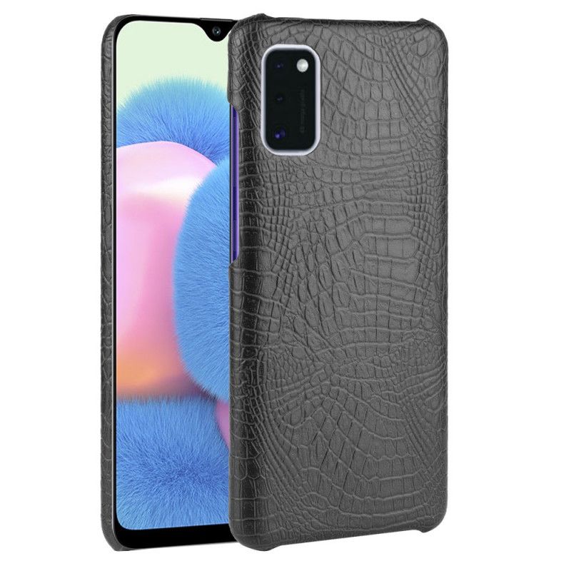 Cover Samsung Galaxy A41 Sort Krokodillehudeffekt