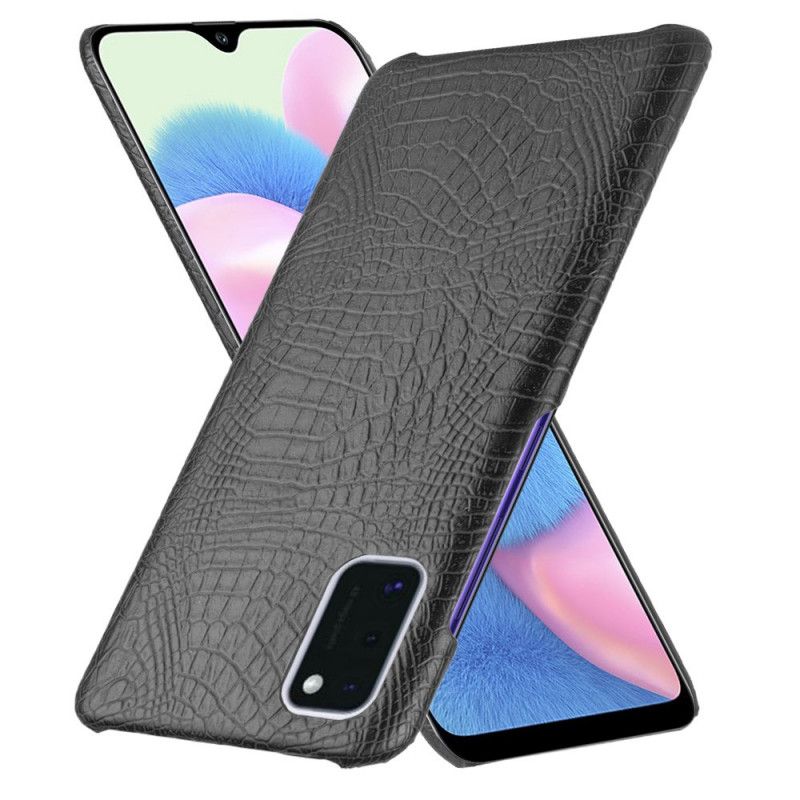 Cover Samsung Galaxy A41 Sort Krokodillehudeffekt