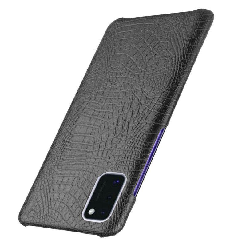 Cover Samsung Galaxy A41 Sort Krokodillehudeffekt