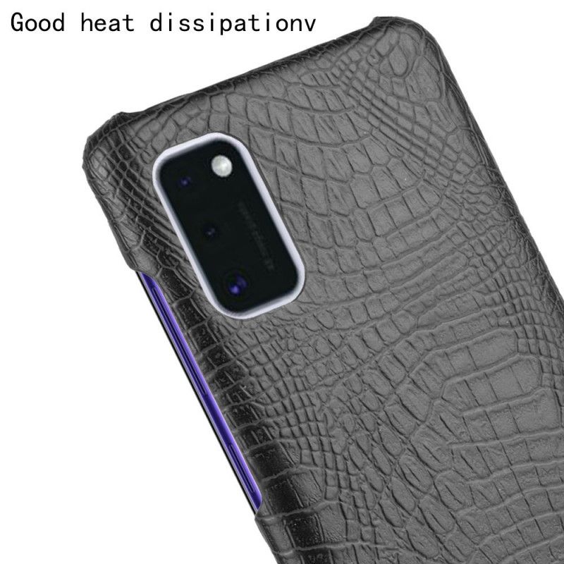 Cover Samsung Galaxy A41 Sort Krokodillehudeffekt