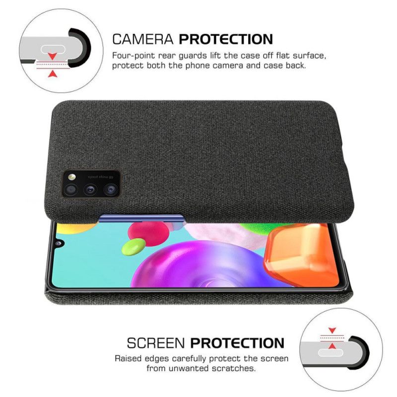 Cover Samsung Galaxy A41 Sort Ksq Stoftekstur