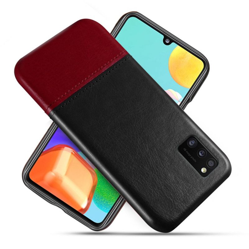 Cover Samsung Galaxy A41 Sort Ksq Tofarvet Lædereffekt