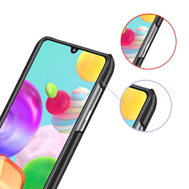 Cover Samsung Galaxy A41 Sort Ksq Tofarvet Lædereffekt