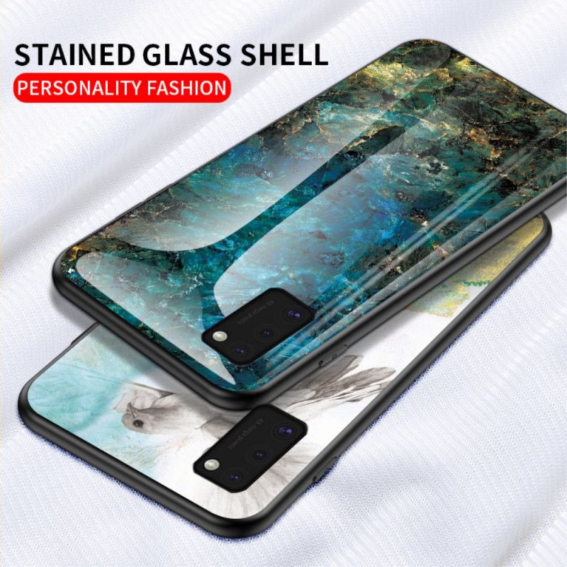 Cover Samsung Galaxy A41 Sort Prematur Farve Af Hærdet Glas Original