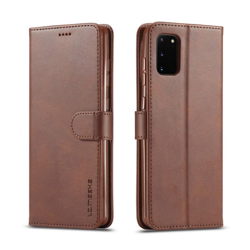 Flip Cover Læder for Samsung Galaxy A41 Sort Lc.Imeeke Lædereffekt