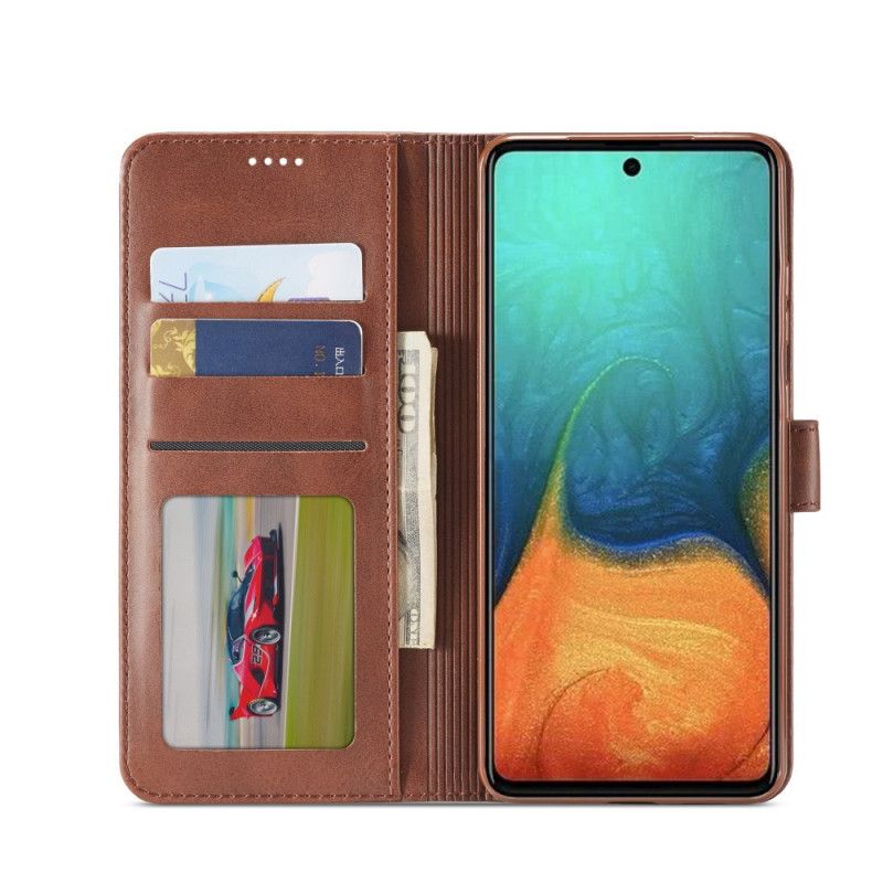 Flip Cover Læder for Samsung Galaxy A41 Sort Lc.Imeeke Lædereffekt