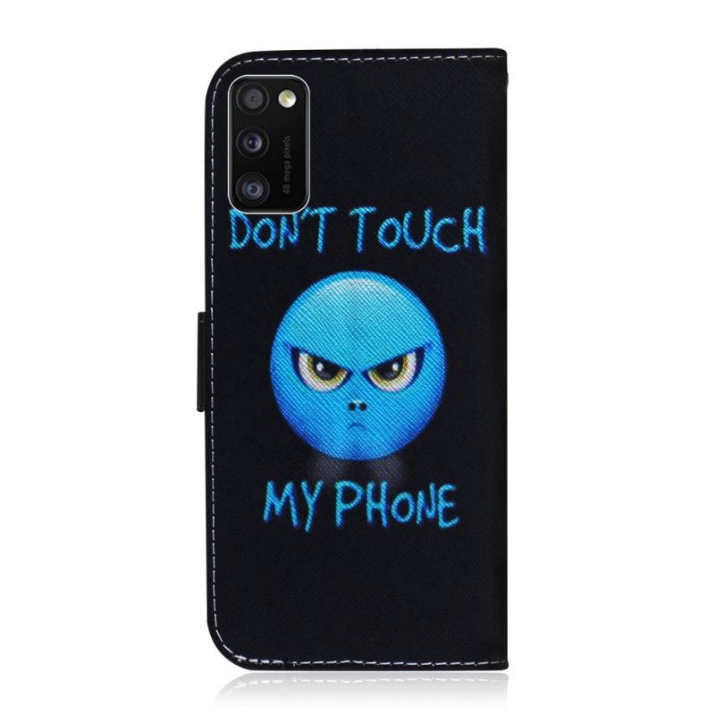 Flip Cover Læder Samsung Galaxy A41 Emoji-Telefon