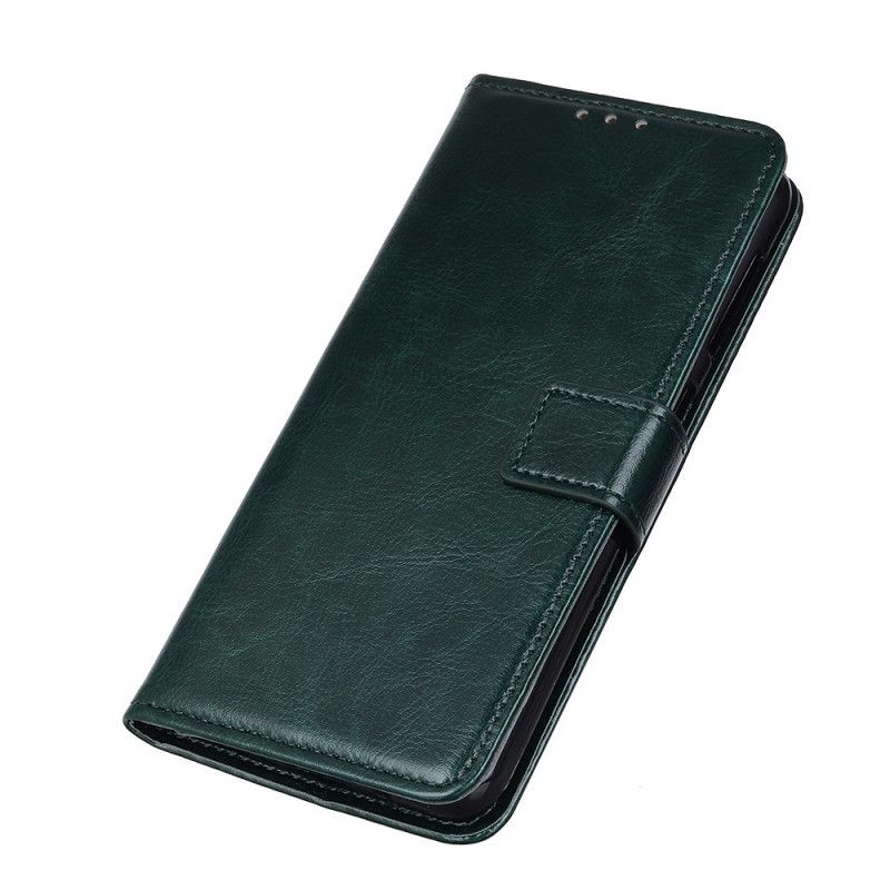 Flip Cover Læder Samsung Galaxy A41 Sort Designer Læder Stil Beskyttelse