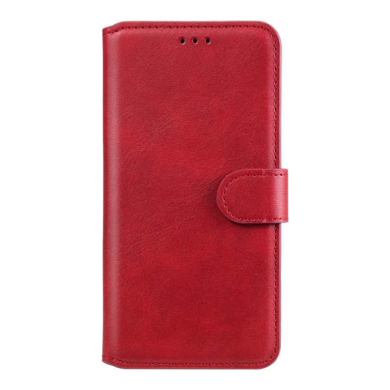 Flip Cover Læder Samsung Galaxy A41 Sort Farvet Lædereffekt Original