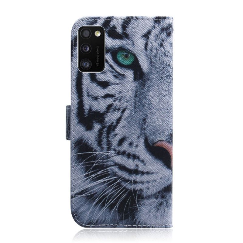 Flip Cover Samsung Galaxy A41 Mobilcover Tiger Ansigt