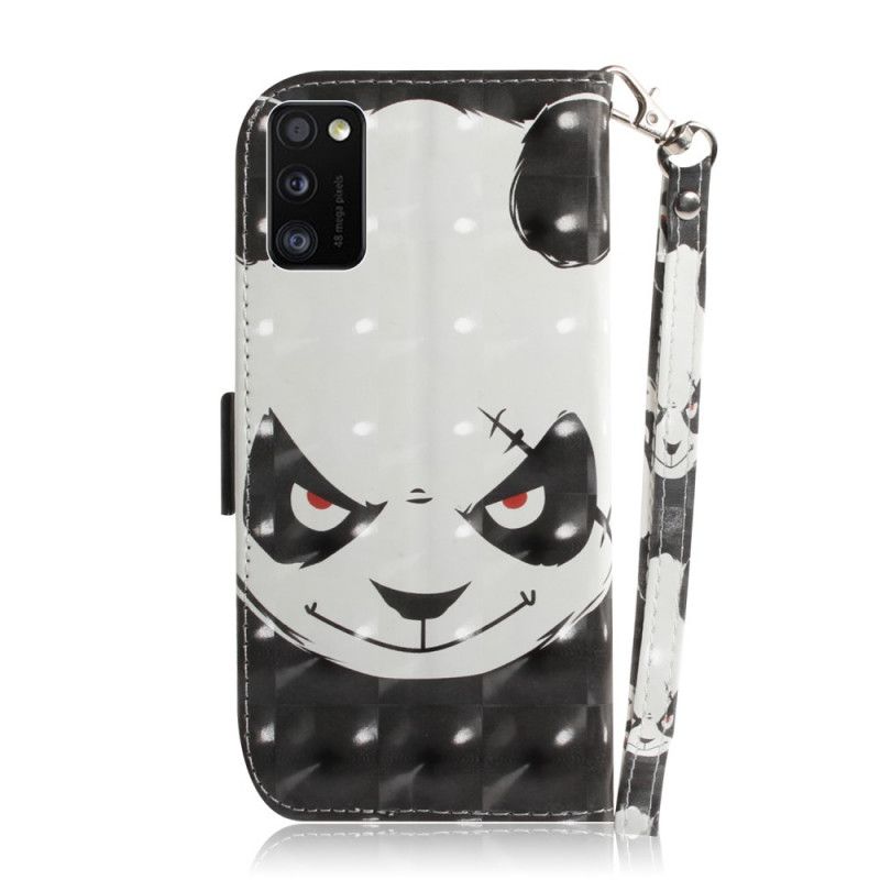 Flip Cover Samsung Galaxy A41 Mobilcover Vred Panda Med Rem