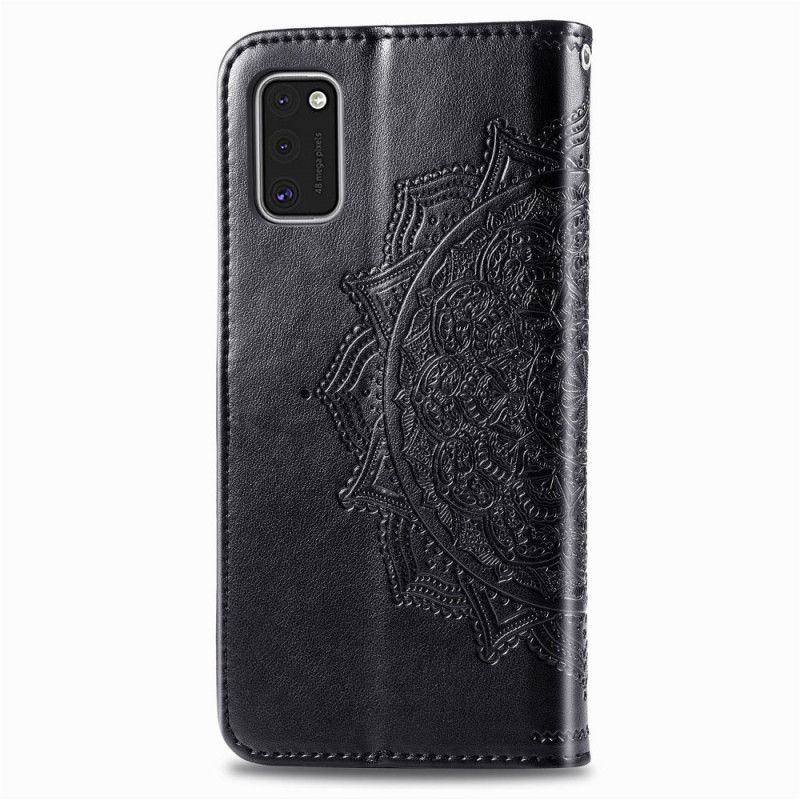 Flip Cover Samsung Galaxy A41 Sort Mandala I Middelalderen