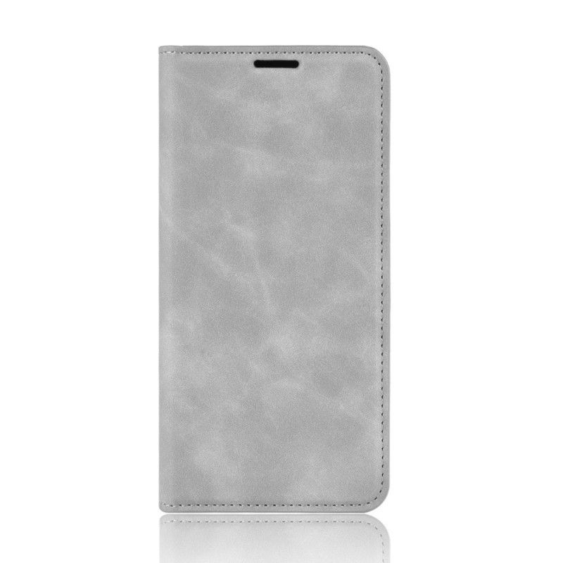 Læder Cover Samsung Galaxy A41 Sort Blødt Lædereffekt